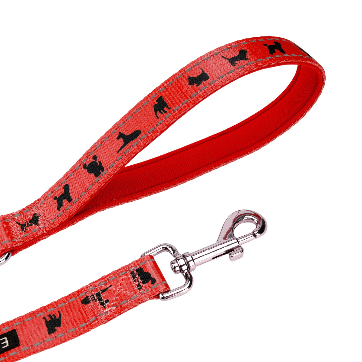 Cherry Red Comfort Grip Dog Leash, 4 to 6 ft