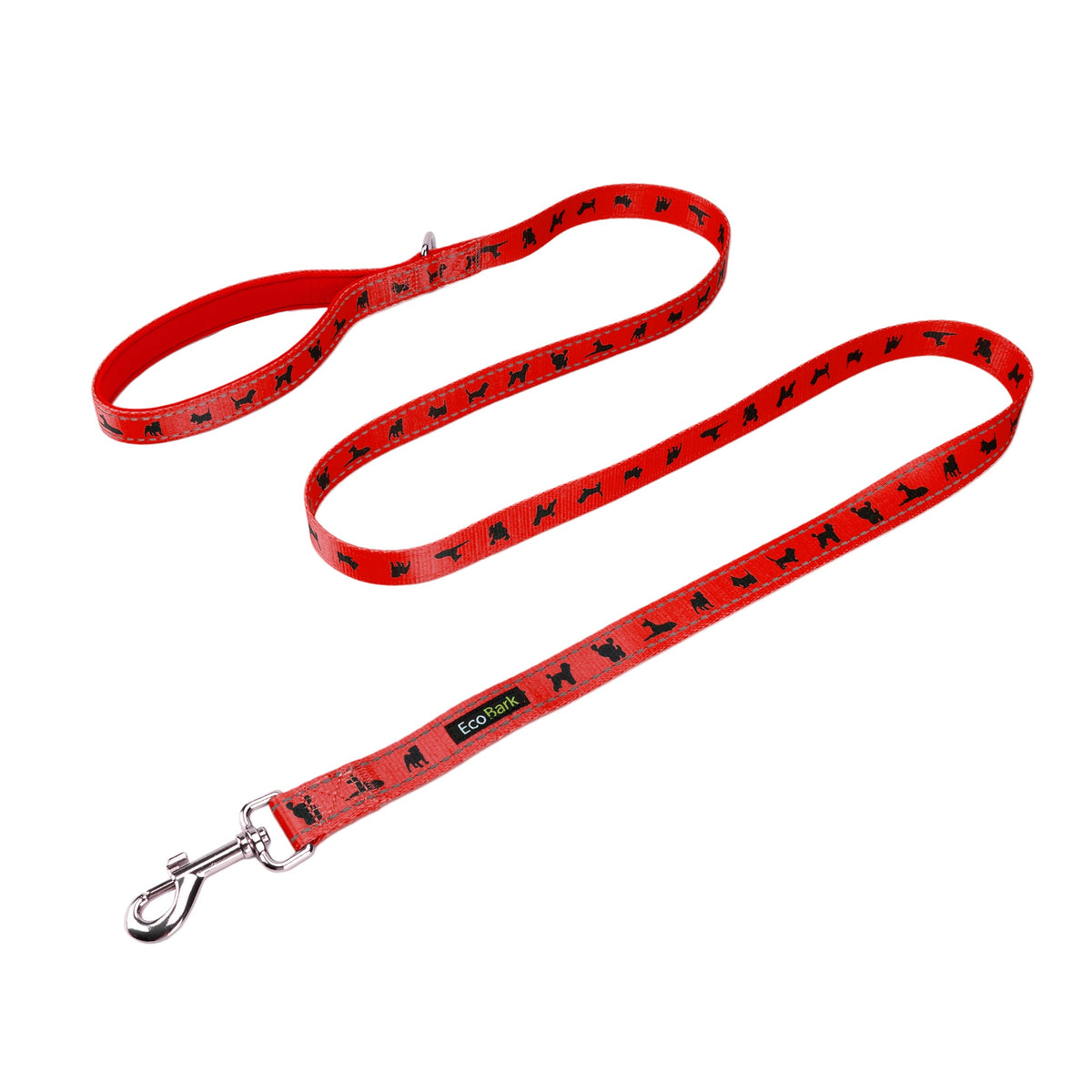 Cherry Red Comfort Grip Dog Leash, 4 to 6 ft