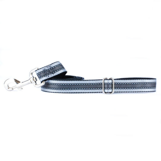 Reflective Black Nylon Dog Leash by 2 Hounds Design, sold through Sniff and Shift