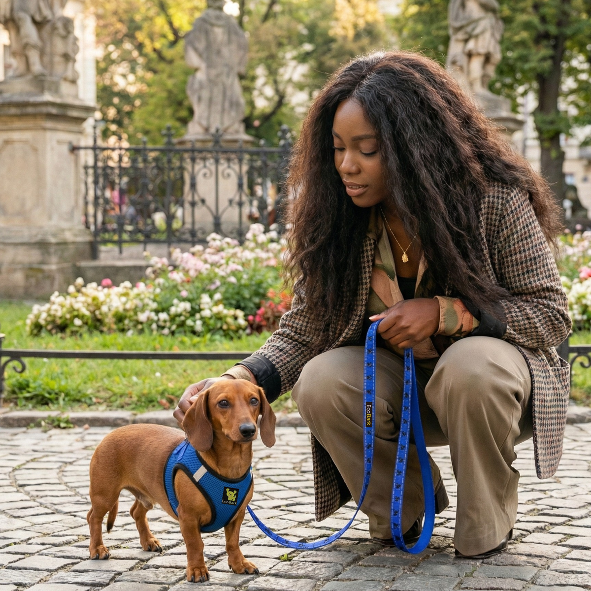 Step-In Dog Harness, Reflective Mesh, Royal Blue
