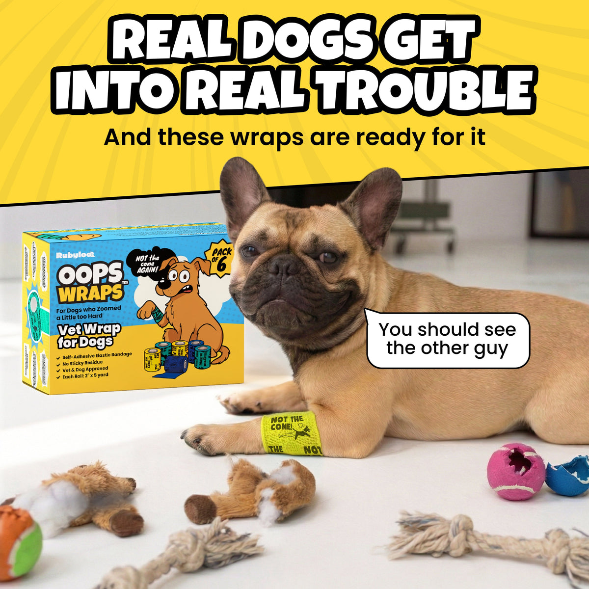 Oops Wraps Non-Stick Wrap for Dogs