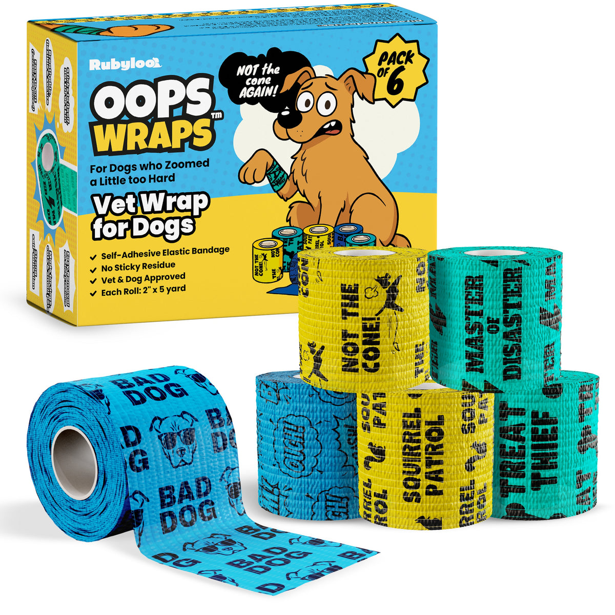 Oops Wraps Non-Stick Wrap for Dogs