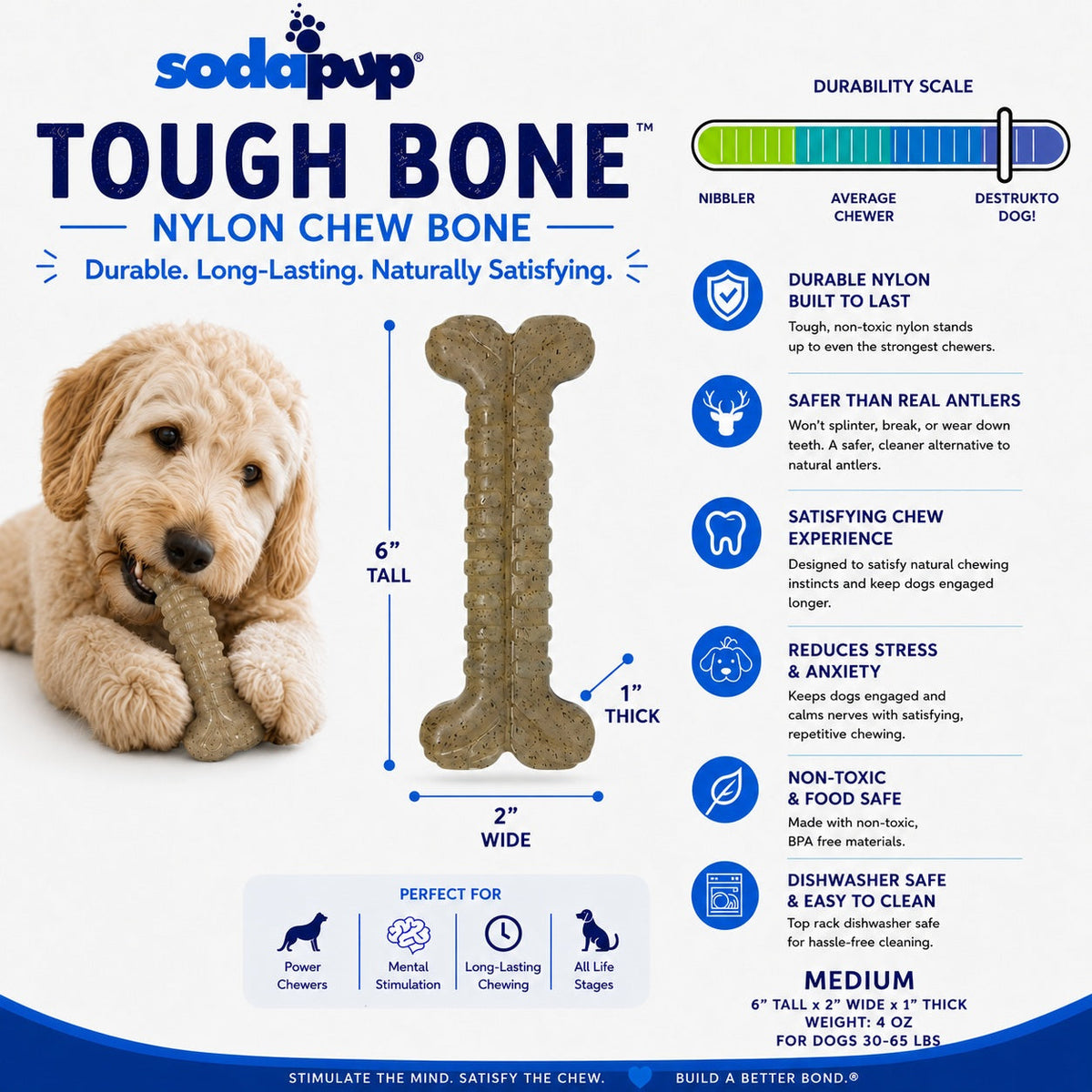 Tough Bone Nylon Chew Bone