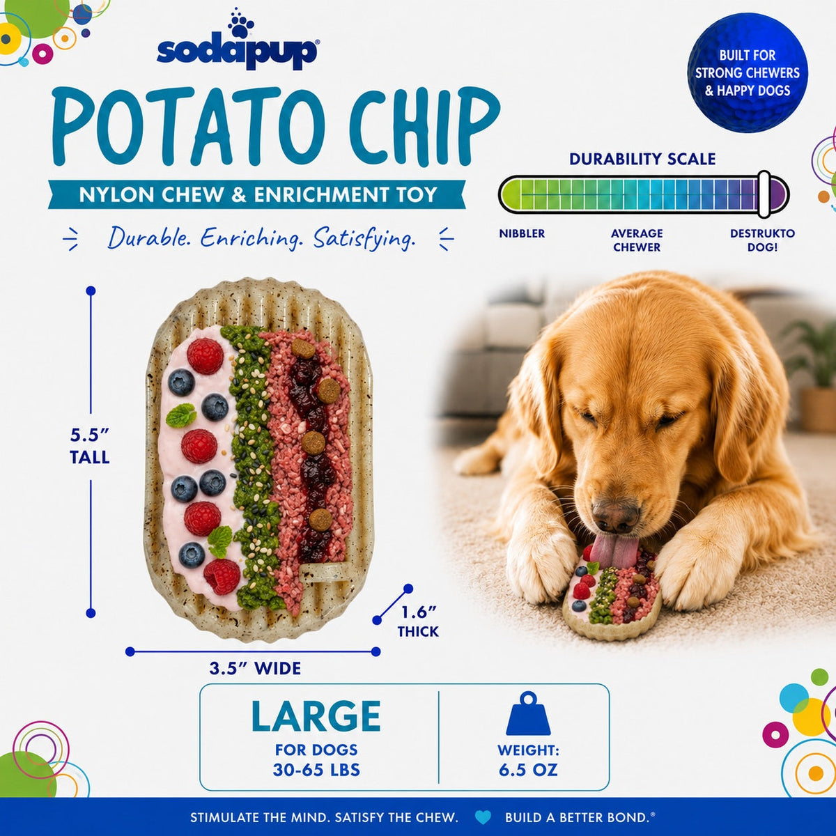 Potato Chip Nylon Chew and Lick Toy