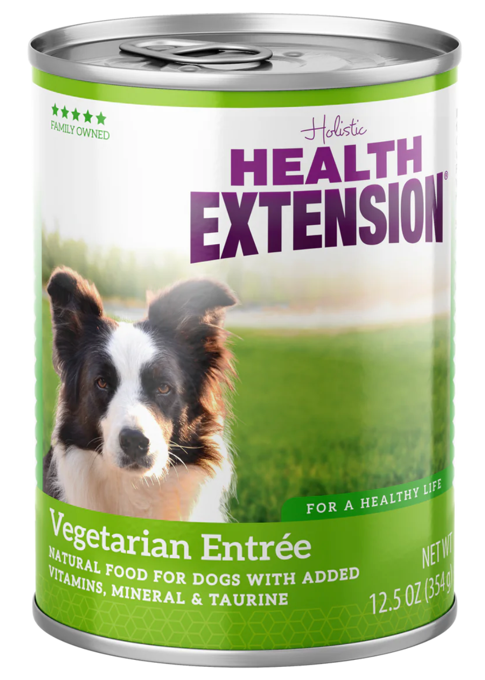 12.5oz can of Health Extension Vegetarian wet dog food