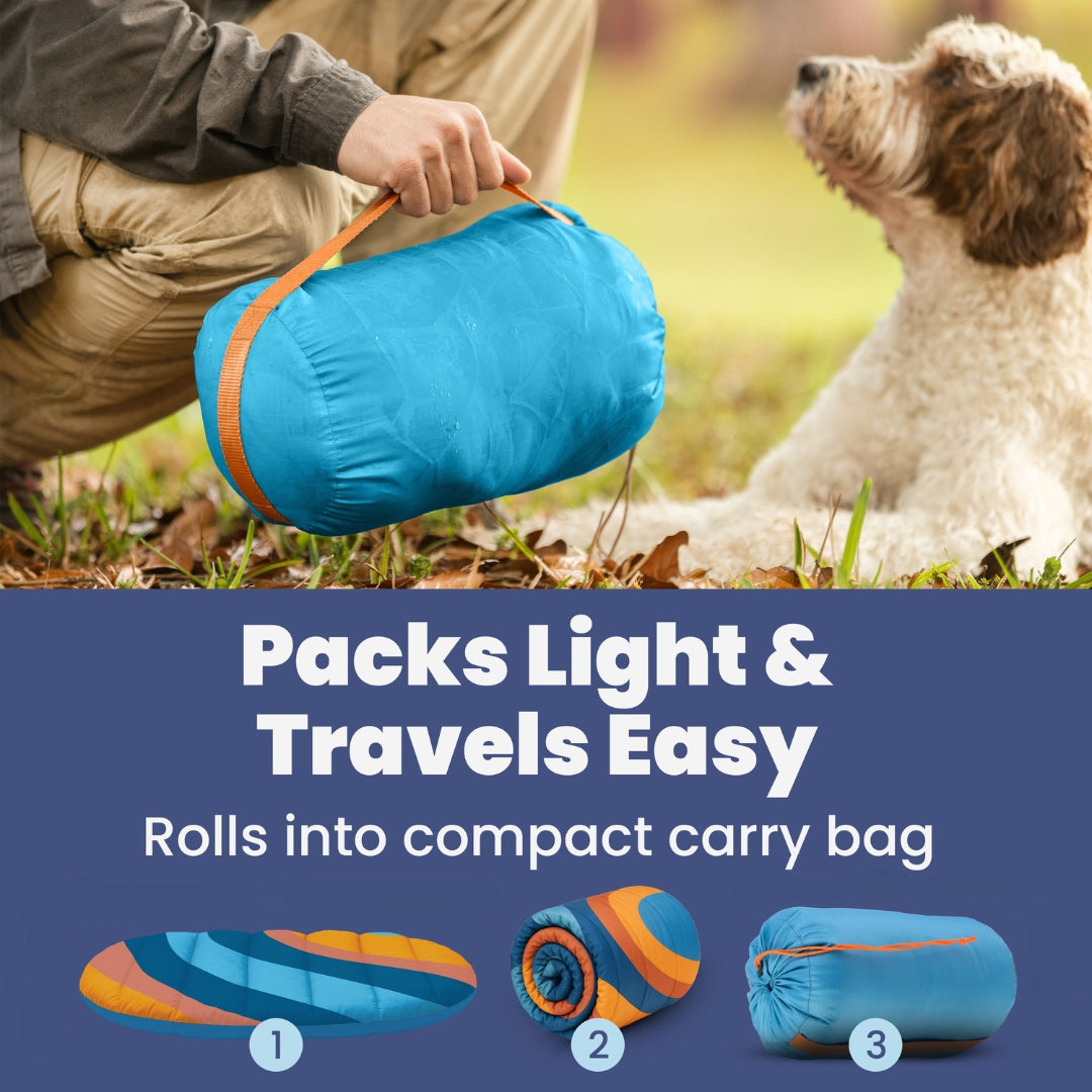 Travel Dog Bed, Foldable and Packable for Road Trip, Camping