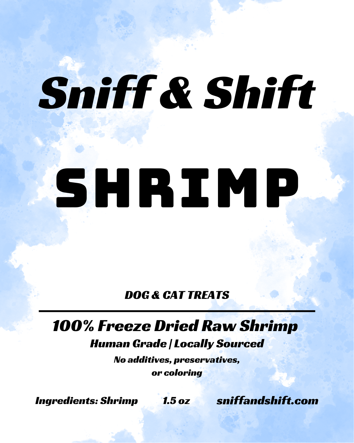 Freeze Dried Shrimp Treats for Dogs and Cats