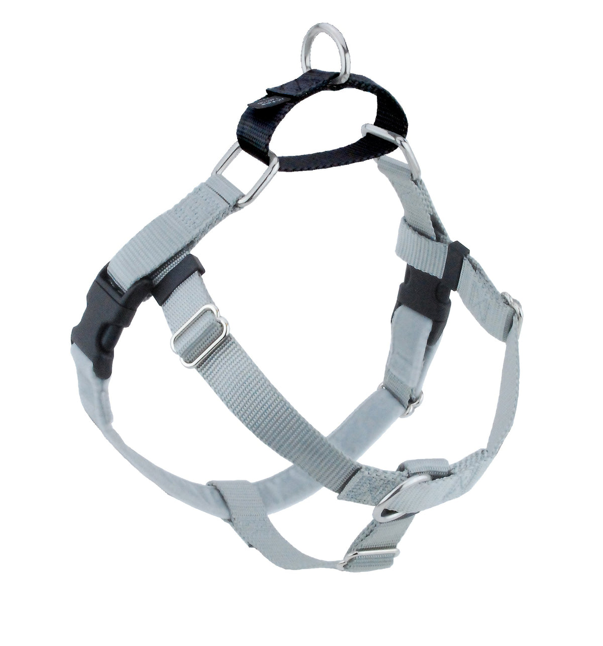 Silver Freedom No-Pull Dog Harness by 2 Hounds Design, sold through Sniff and Shift
