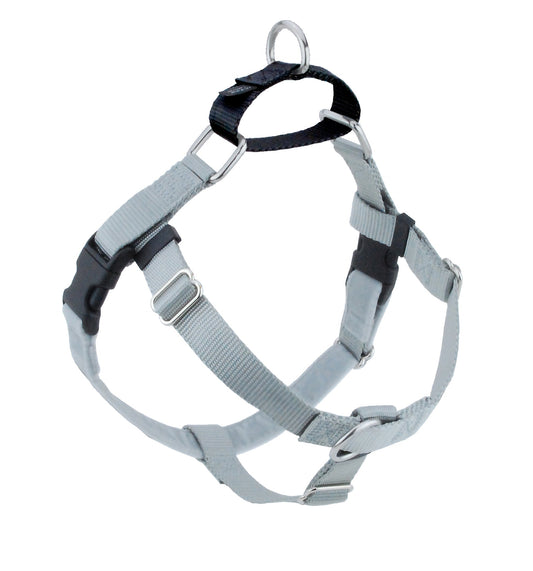 Silver Freedom No-Pull Dog Harness by 2 Hounds Design, sold through Sniff and Shift