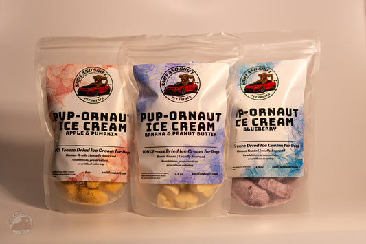 Pup-Ornaut Ice Cream “Mission Pack” – All 3 Flavors