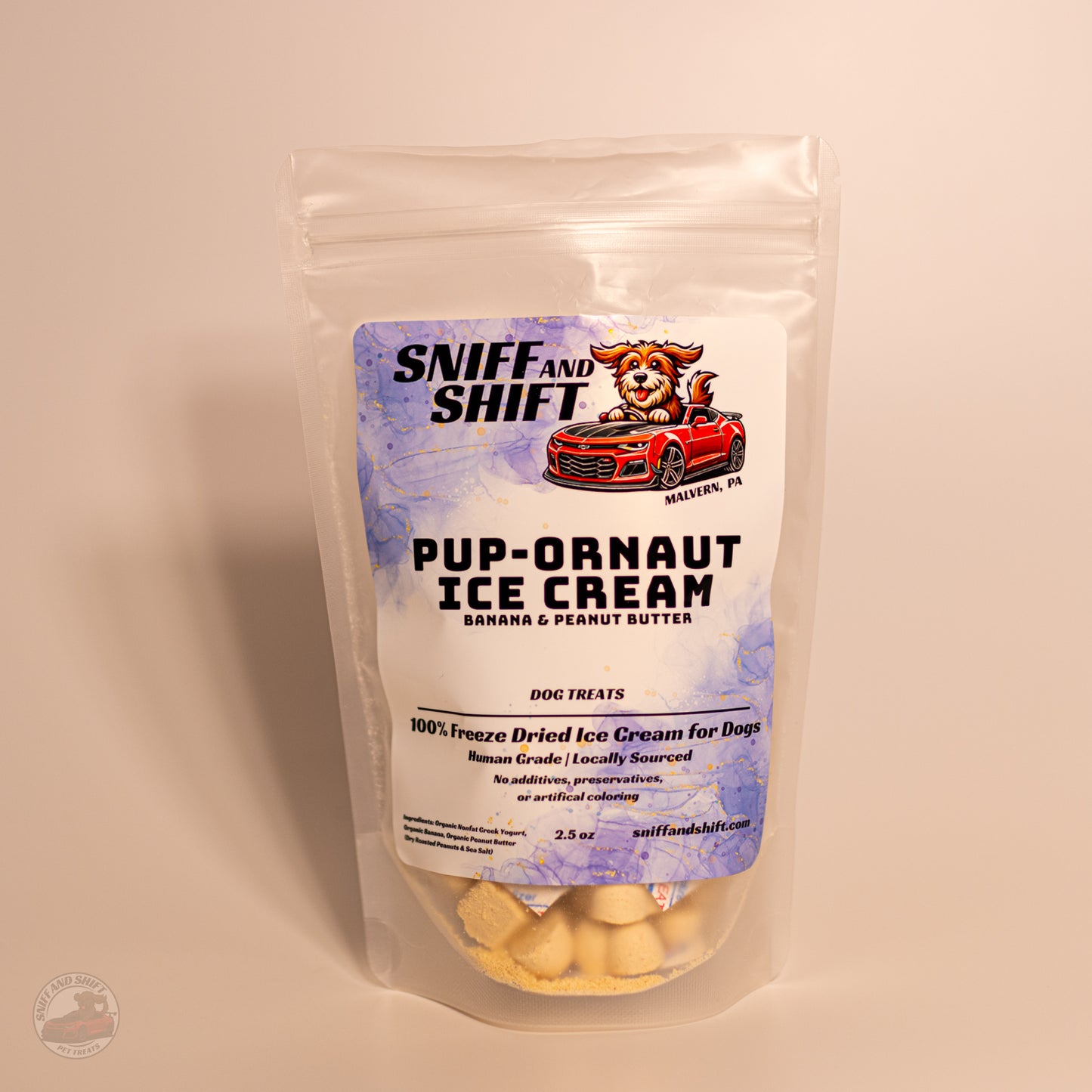 Pup-Ornaut Ice Cream - Banana Peanut Butter