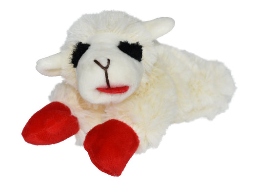 Multipet Lamb Chop plush dog toy, 6 inch classic size