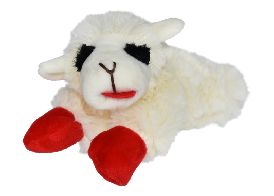 Multipet Lamb Chop plush dog toy, 6 inch classic size