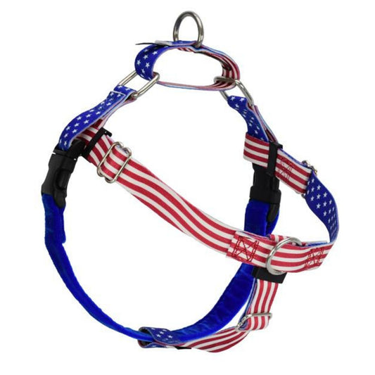 Star Spangled EarthStyle Freedom No-Pull Dog Harness by 2 Hounds Design, sold through Sniff and Shift