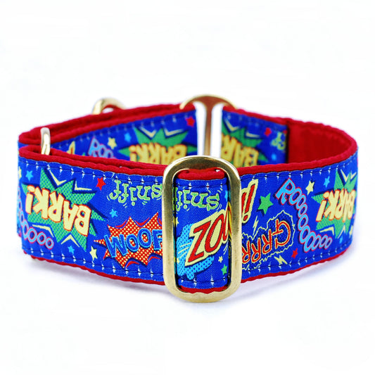 Super Dog! Exclusive Martingale Dog Collar by 2 Hounds Design, sold through Sniff and Shift