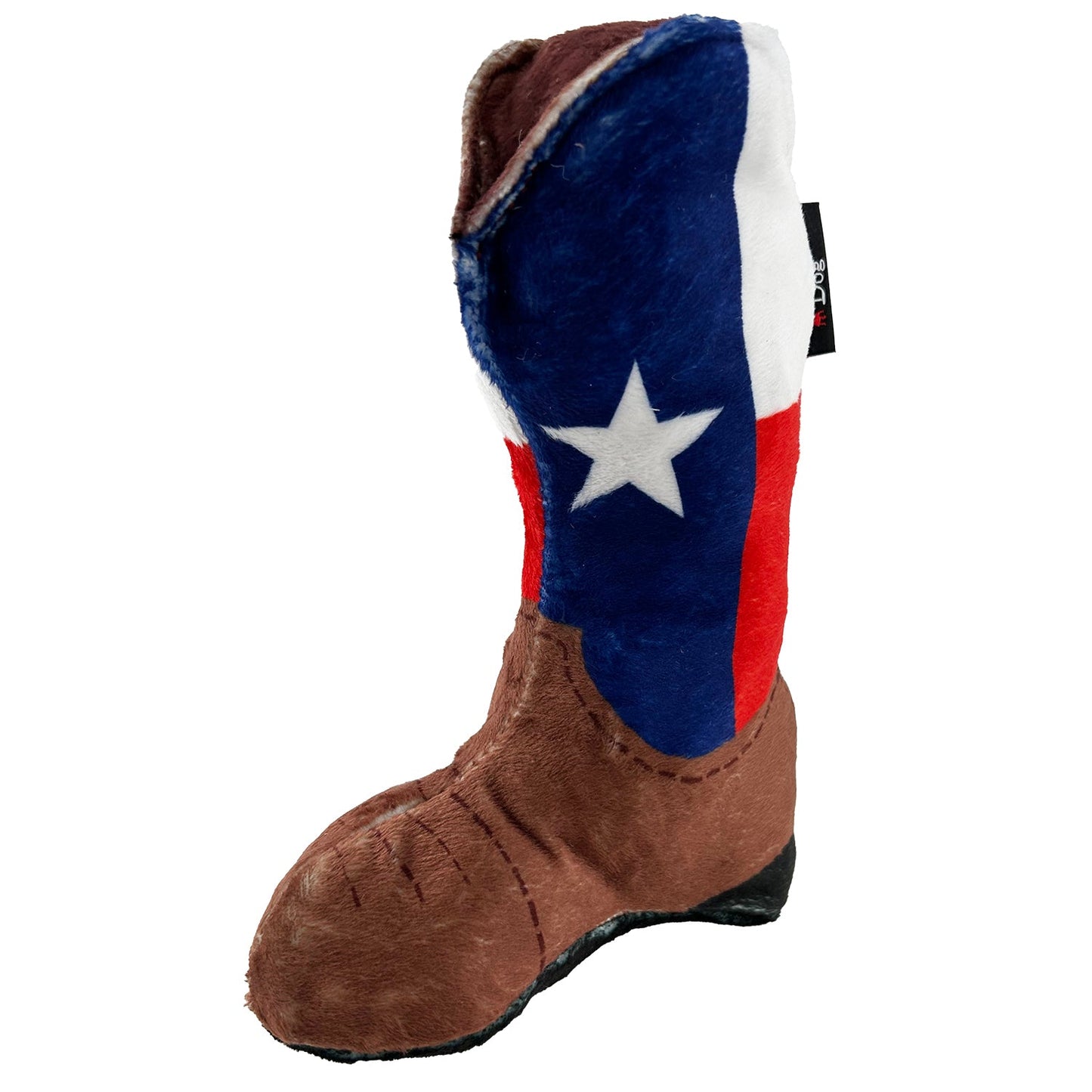 Texas Flag Cowboy Boot Squeaky Dog Toy