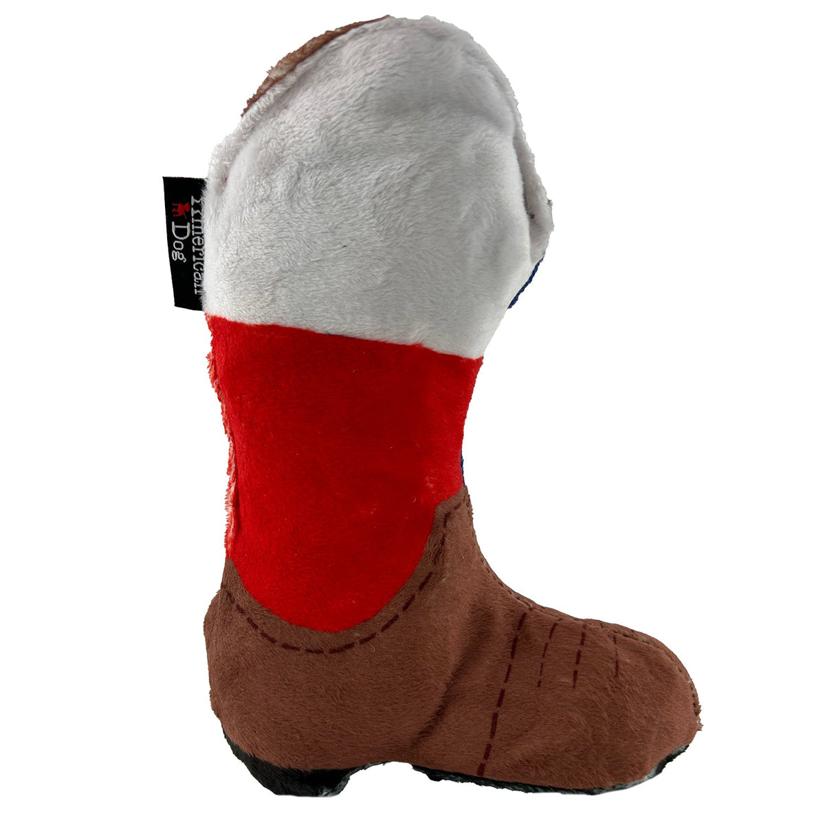 Texas Flag Cowboy Boot Squeaky Dog Toy