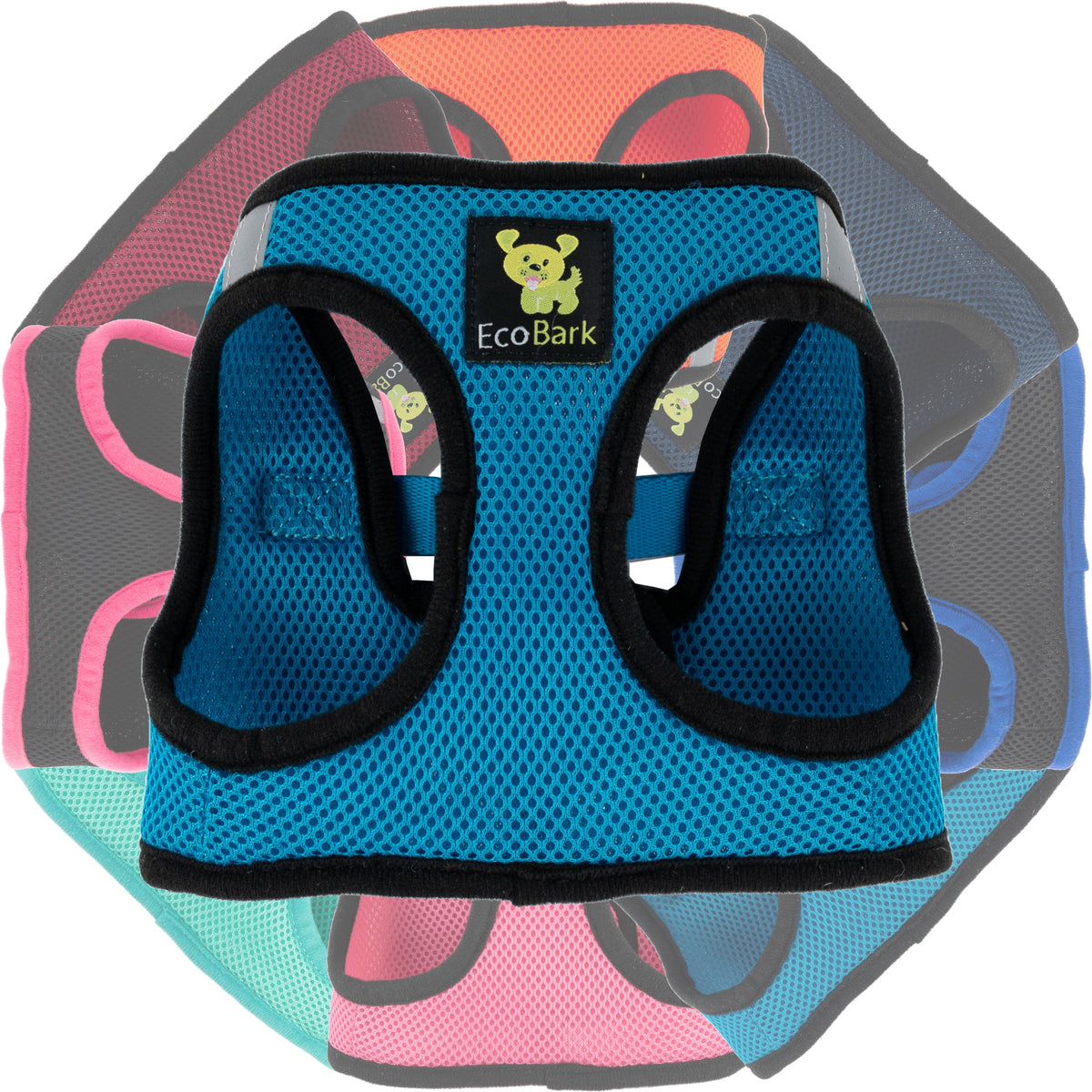 Step-In Dog Harness, Reflective Mesh, Teal