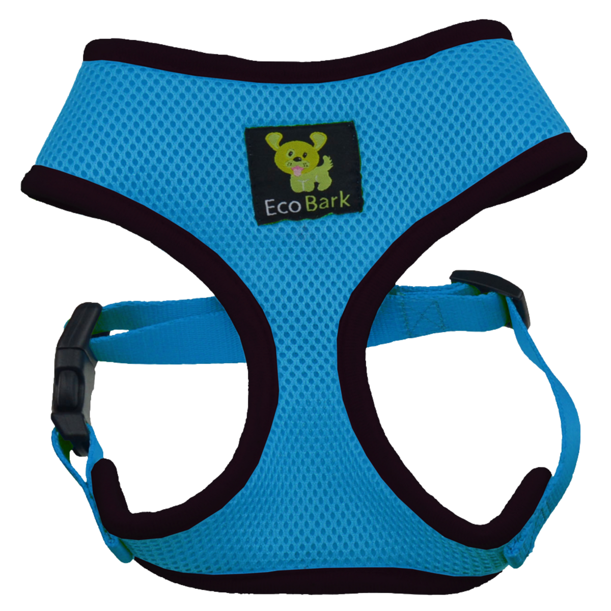 Teal Over-the-Head Dog Harness, Vest Halter, XS to XX-Large, EcoBark Pet Supplies, sold through Sniff and Shift