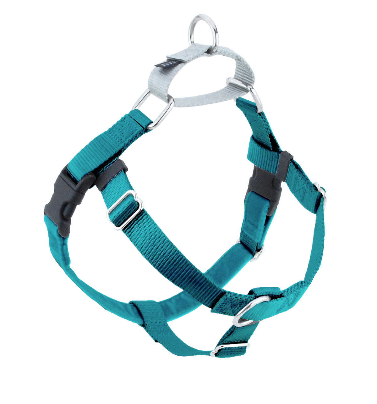 Teal Freedom No-Pull Dog Harness by 2 Hounds Design, sold through Sniff and Shift