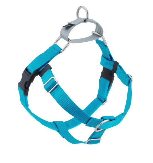 Turquoise Freedom No-Pull Dog Harness by 2 Hounds Design, sold through Sniff and Shift