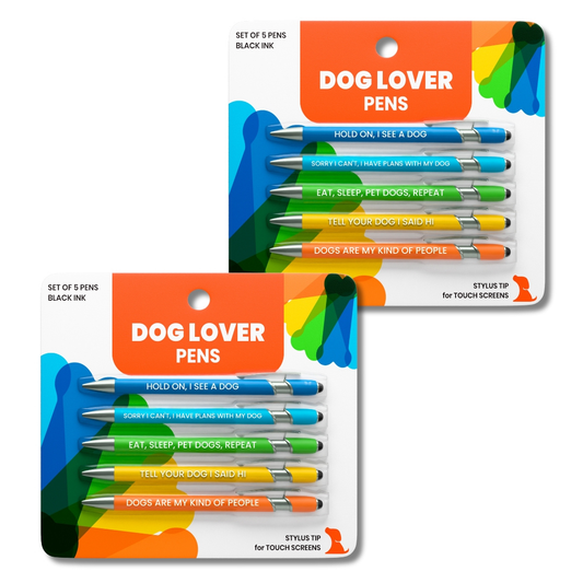 Dog-Themed Stylus Pen Set, 2 pcs Dog Lover design, Rubyloo, sold through Sniff and Shift