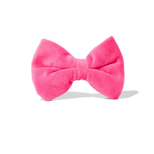 Valentina Dog Bow Tie in bubblegum pink velvet, Pink Papyrus Co., sold through Sniff and Shift