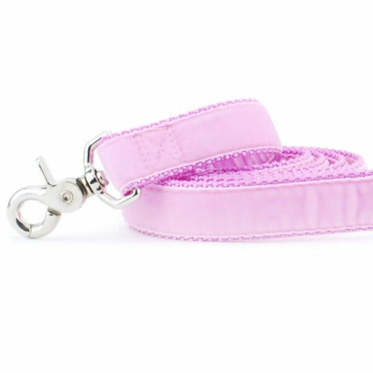 Light Pink Velvet Dog Leash by 2 Hounds Design, sold through Sniff and Shift
