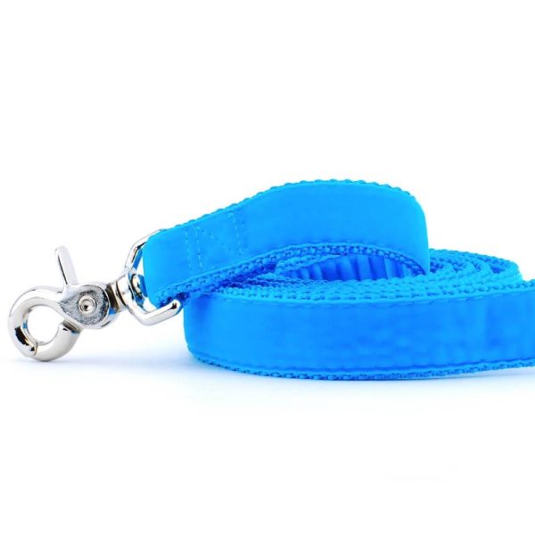 Turquoise Velvet Dog Leash by 2 Hounds Design, sold through Sniff and Shift