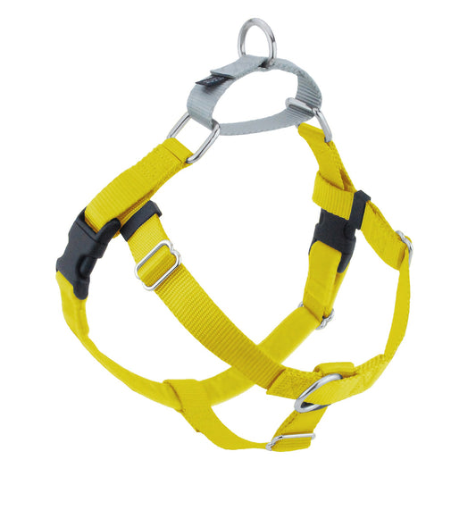 Yellow Freedom No-Pull Dog Harness by 2 Hounds Design, sold through Sniff and Shift
