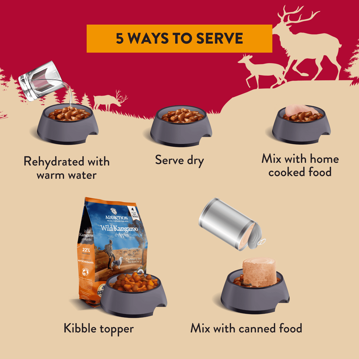 Venison Air-Dried Dog Food & Treats Duo
