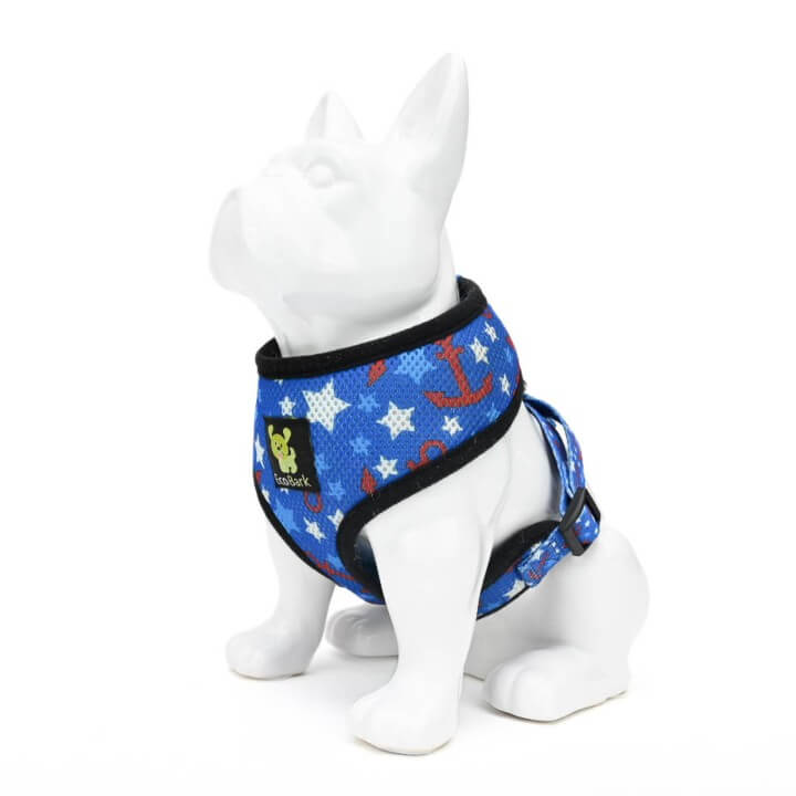 Nautical Over-the-Head Dog Harness, Vest Halter, XS to XX-Large