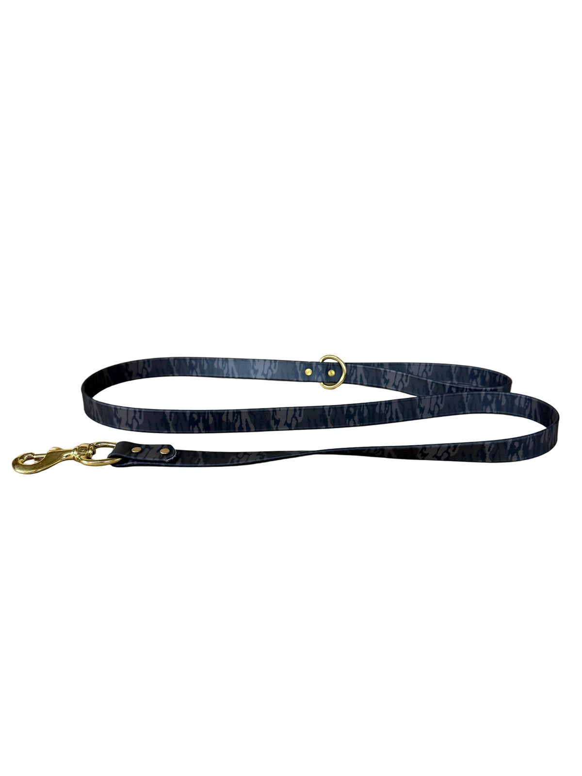 Barrows Dog Leash gun dog lead by Barrows Outdoor in Mossy Oak Bottomland camo with brass hardware