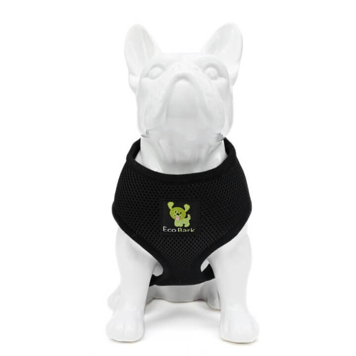 Black Over-the-Head Dog Harness, Vest Halter, XS to XX-Large