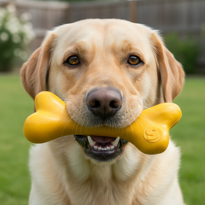 PUP-X Rubber Bone Chew Toy