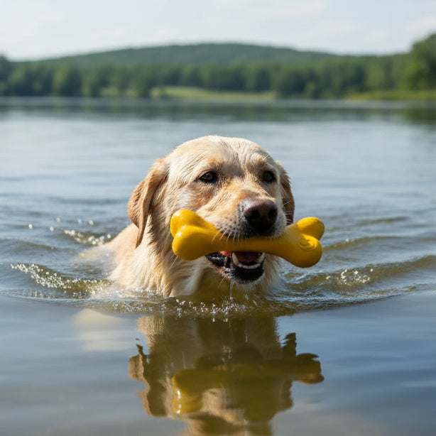 PUP-X Rubber Bone Chew Toy