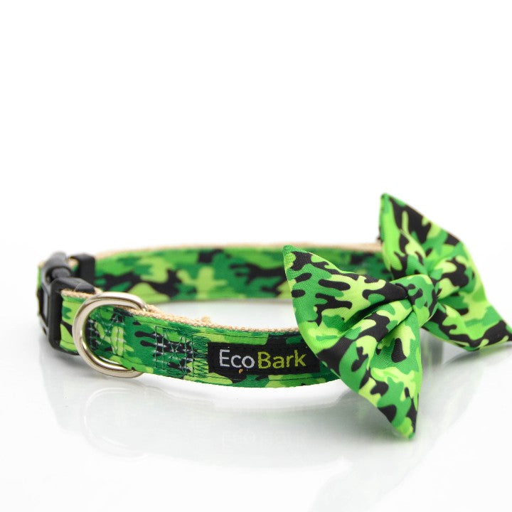 Bow Tie Dog Collar, Camouflage