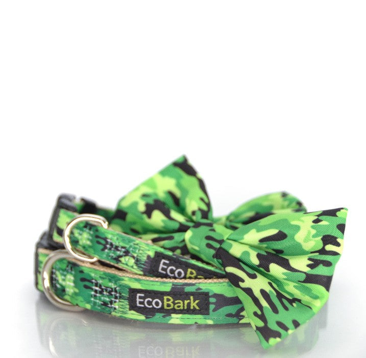 Bow Tie Dog Collar, Camouflage