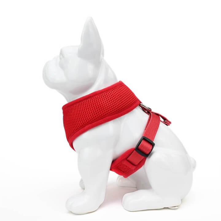 Cherry Red Over-the-Head Dog Harness, Vest Halter, XS to XX-Large