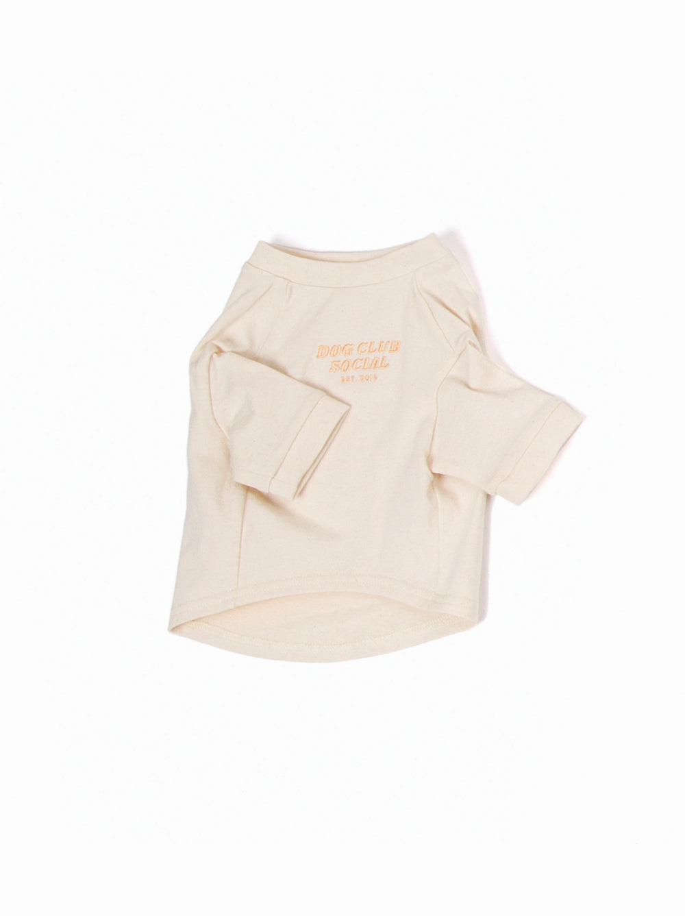 Embroidered Tee, Oat