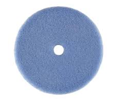 RUPES 9.NW80H coarse wool polishing pad, 3 inch blue wool face with a center hole