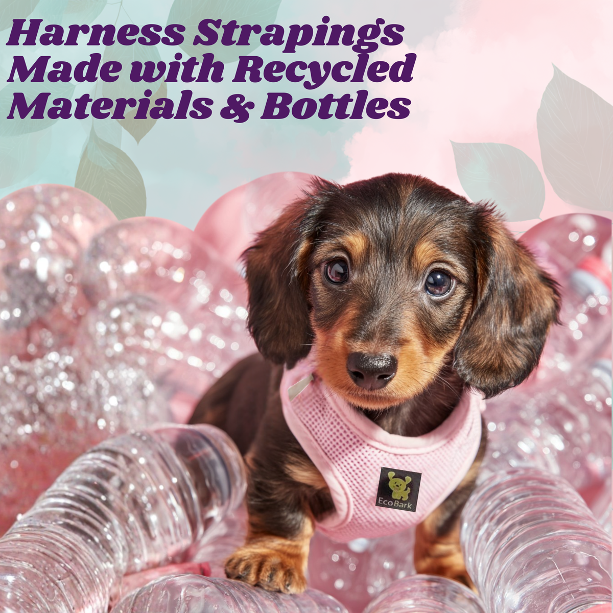 Step-In Dog Harness, Reflective Mesh, Baby Pink