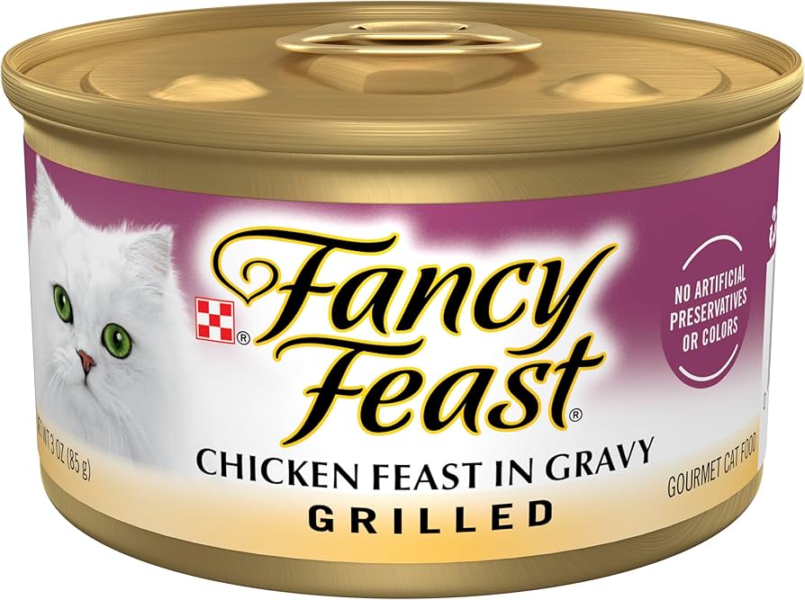 Fancy Feast chicken grilled cuts in gravy wet cat food, 3 ounce can