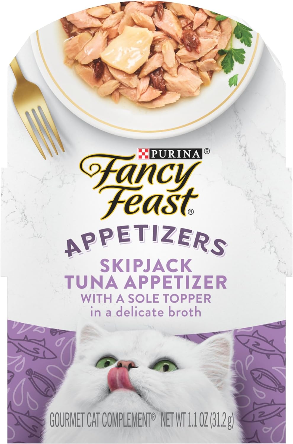 Fancy Feast Appetizers Skipjack Tuna tray, 1.1oz