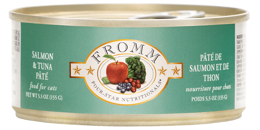 Fromm 4-Star Salmon and Tuna Cat Pate can, 5.5 oz
