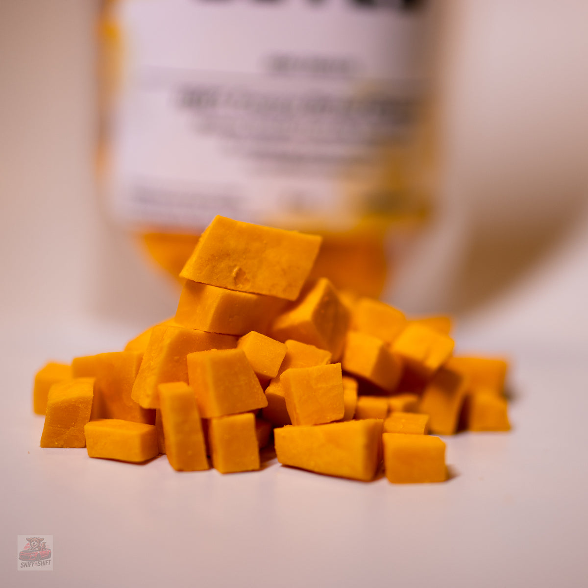 Freeze-dried cheddar cheese dog treats, second view