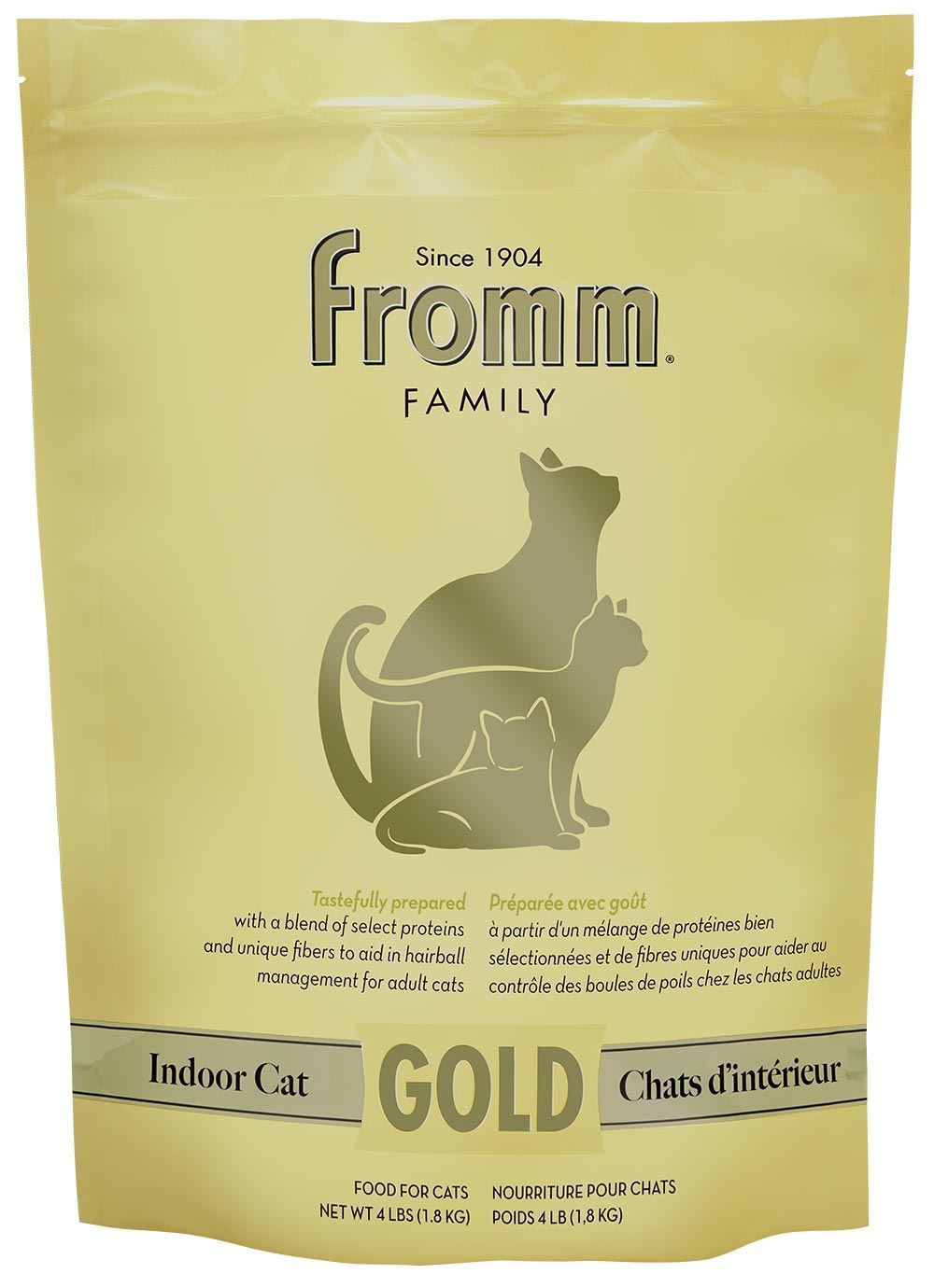 Fromm Gold Indoor Adult dry cat food bag
