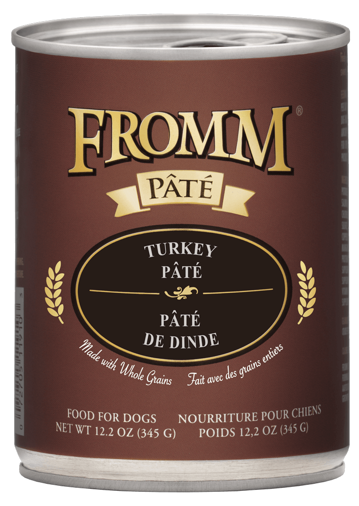 Fromm Turkey Pâté wet dog food can, 12.2oz