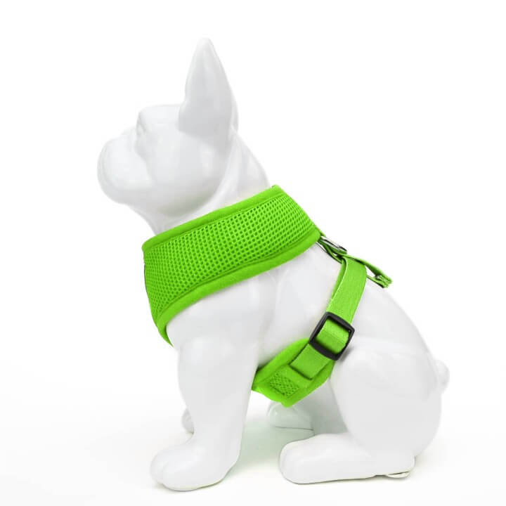 Lime Green Over-the-Head Dog Harness, Vest Halter, XS to XX-Large
