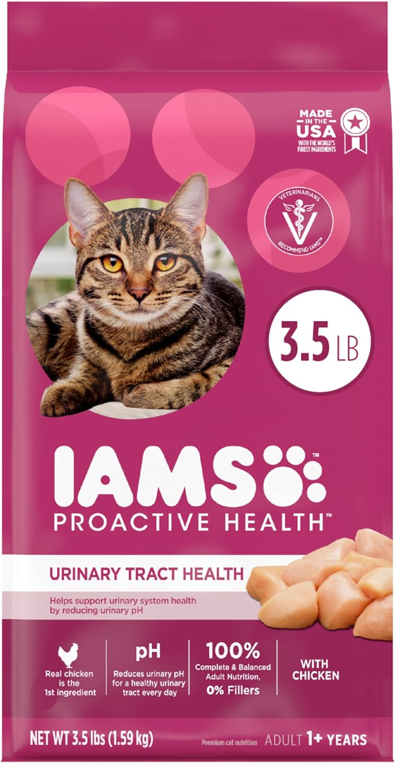 Iams Proactive Health Urinary Tract Health dry cat food bag, 3.5 lb